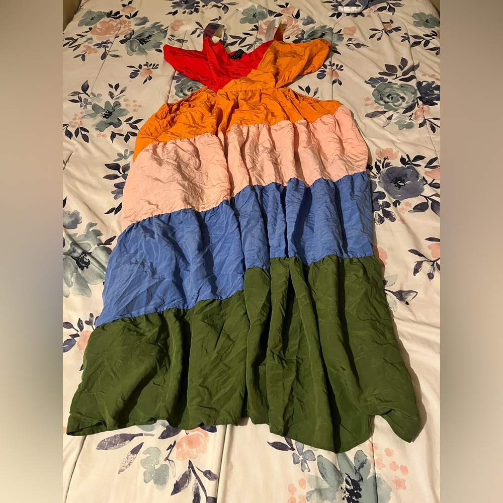 ELOQUII Women’s Puff Cut Out Dress Size 24